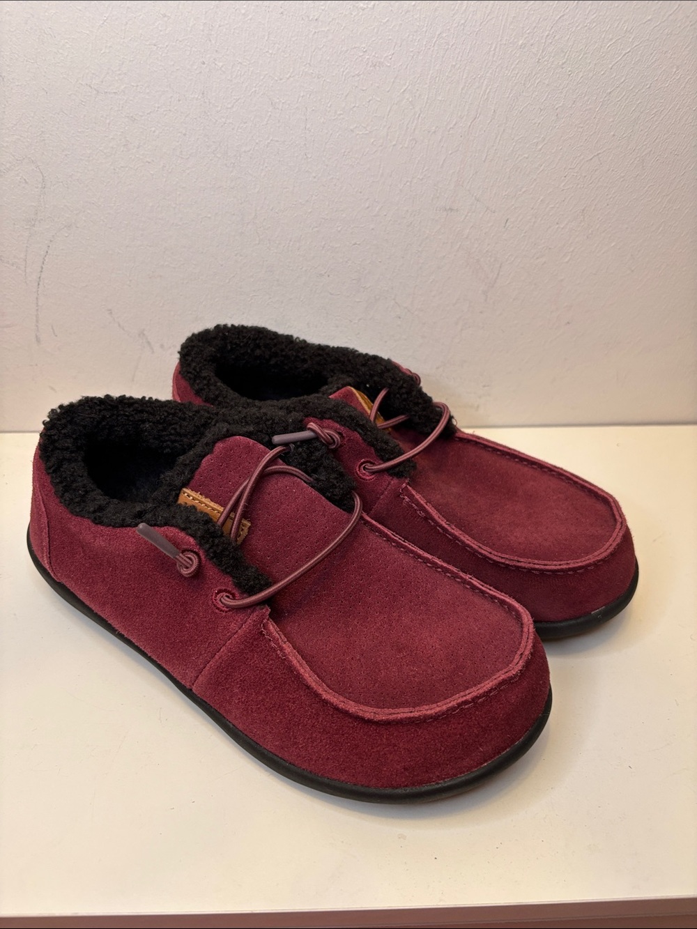 Women’s Revitalign Siesta Wallaby Burgundy Suede Lined Slip-On Shoes